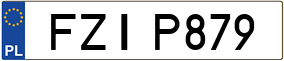 Trailer License Plate